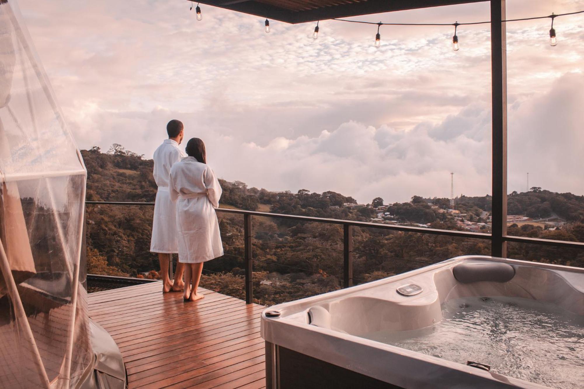 Ananta Forest - Glamping Dome - Hot Tub - Sunset & Gulf View Monteverde